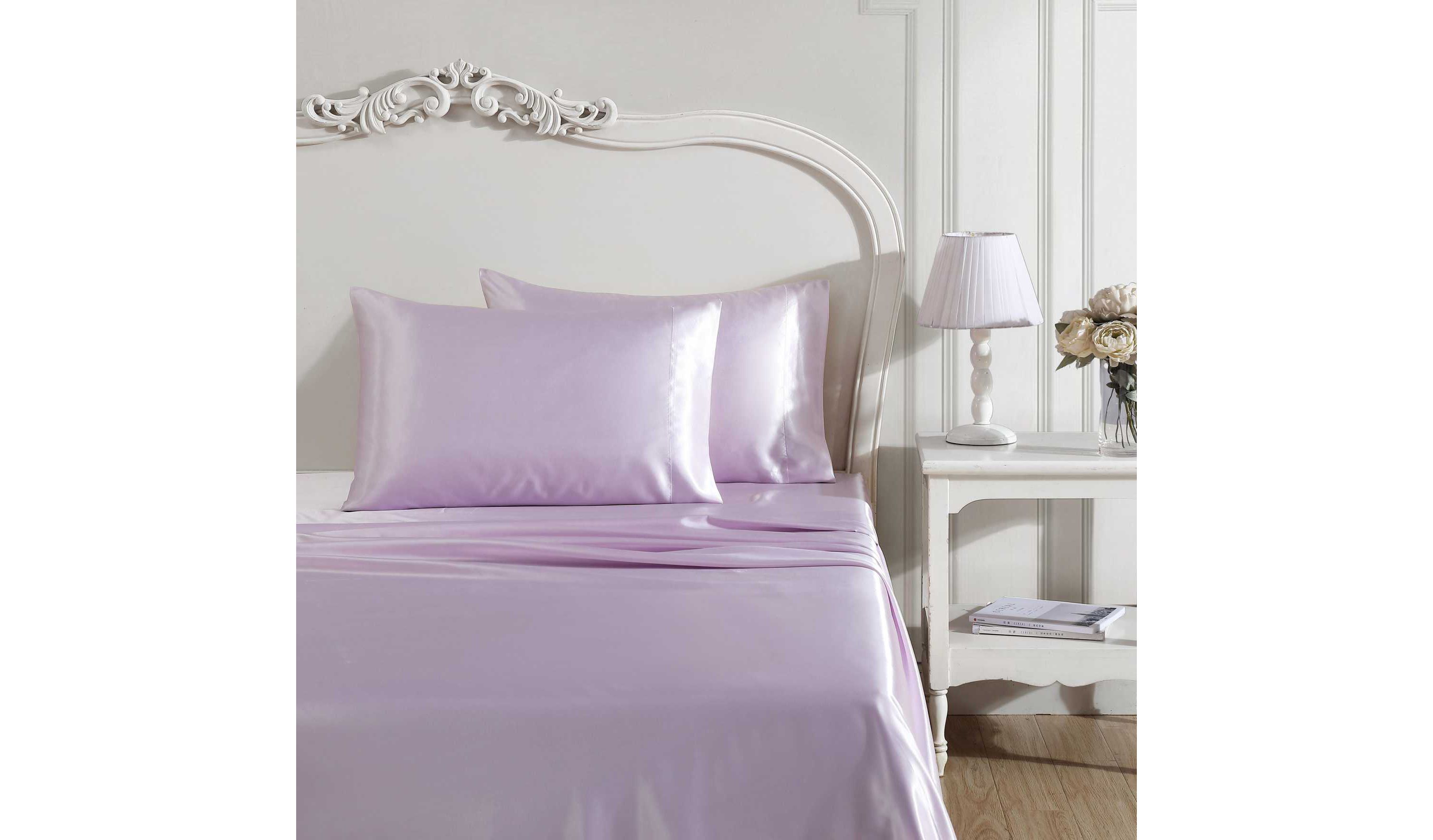 Solid Satin Microfiber Sheet Set