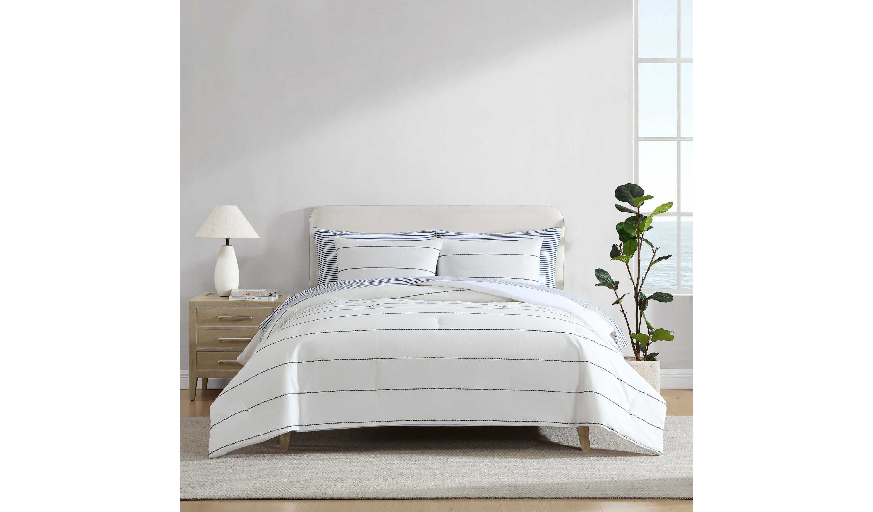 Naval Stripe Cotton Comforter Set