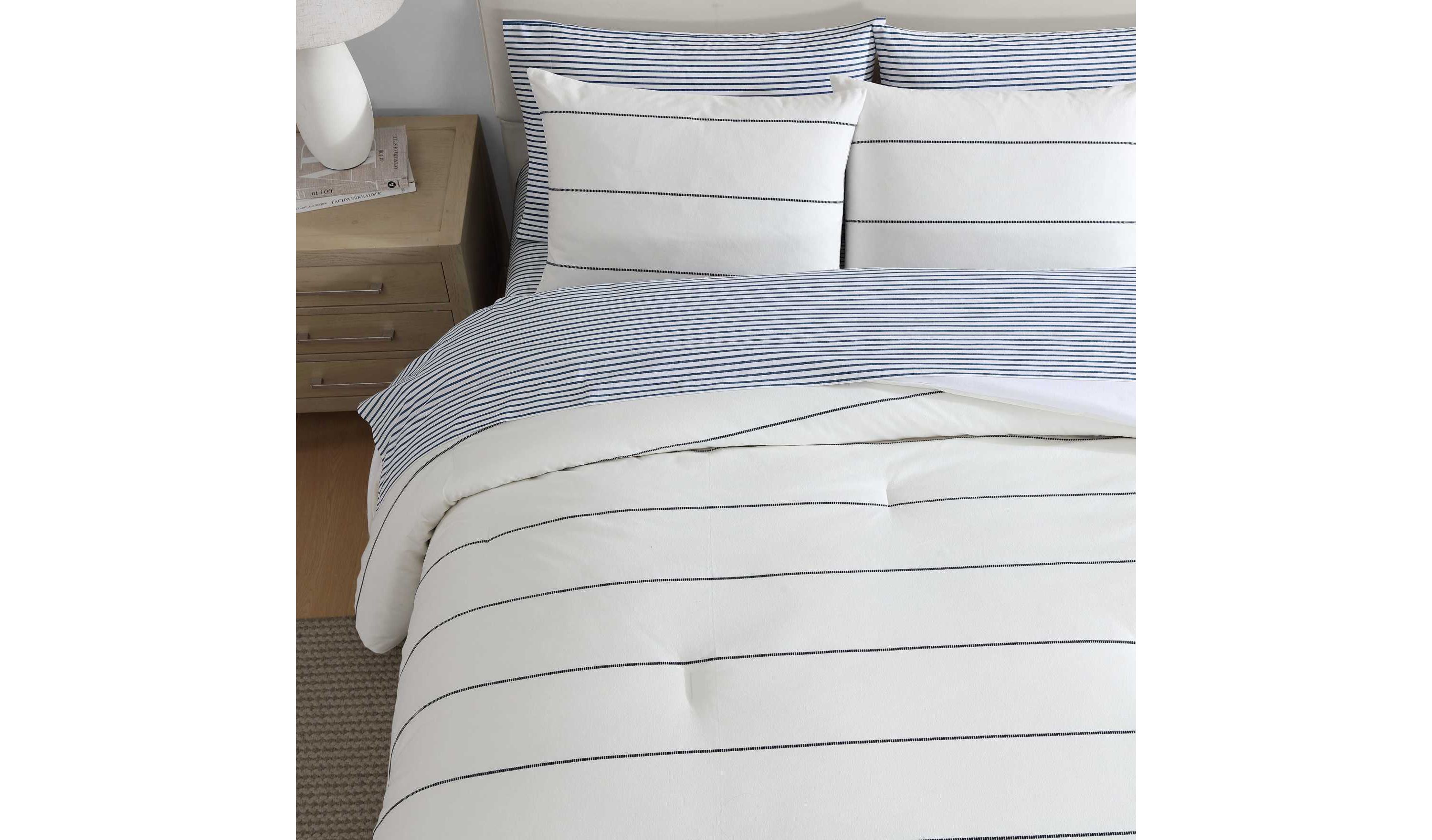 Naval Stripe Cotton Comforter Set