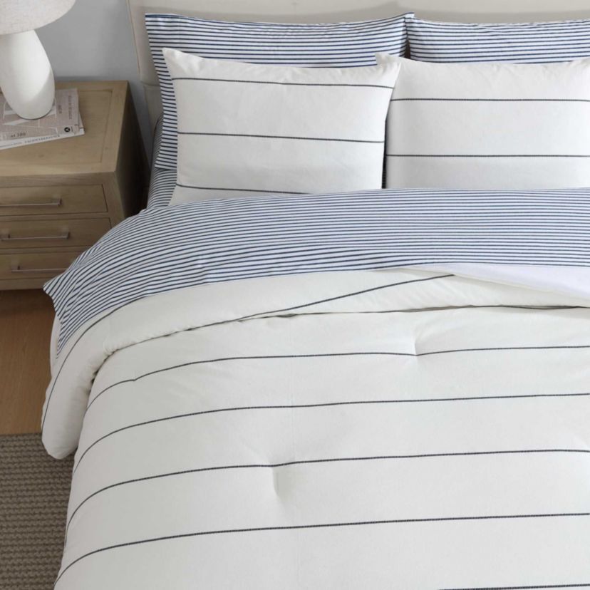 Naval Stripe Cotton Comforter Set