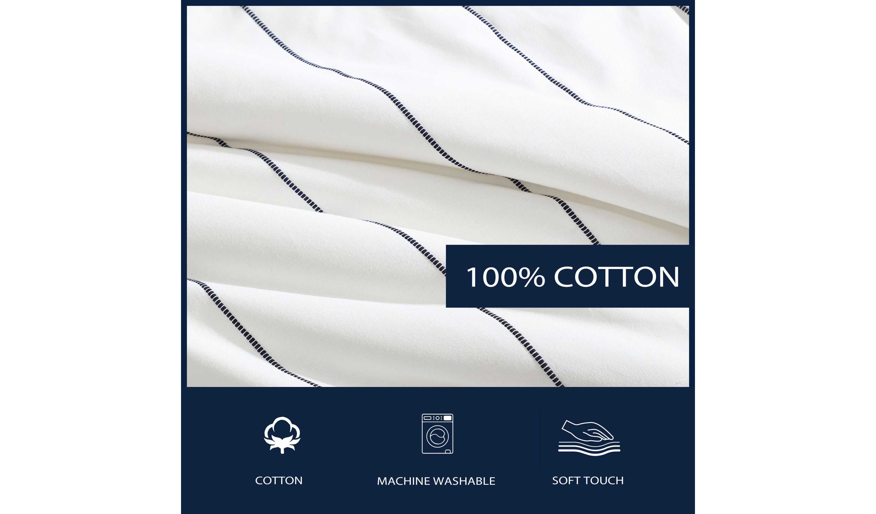 Naval Stripe Cotton Comforter Set