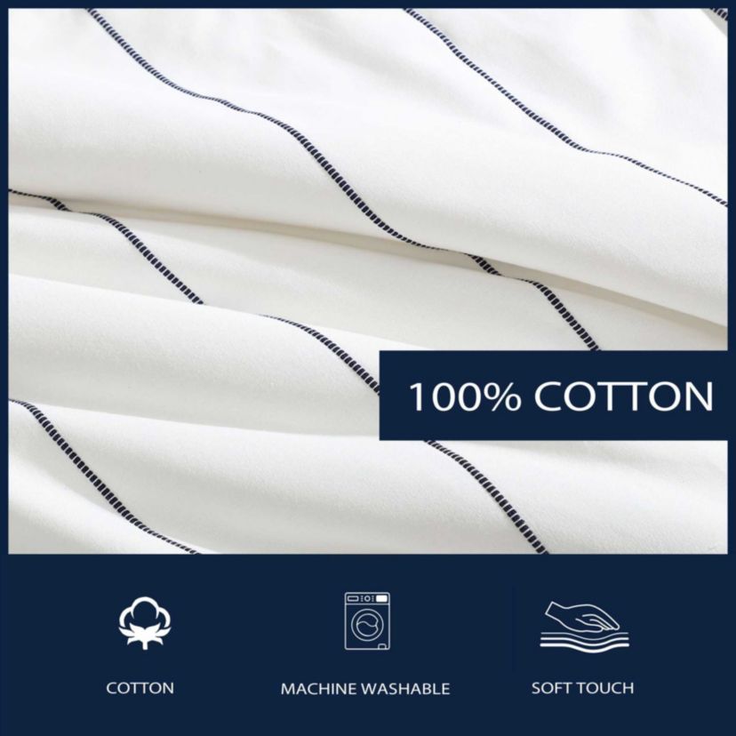 Naval Stripe Cotton Comforter Set