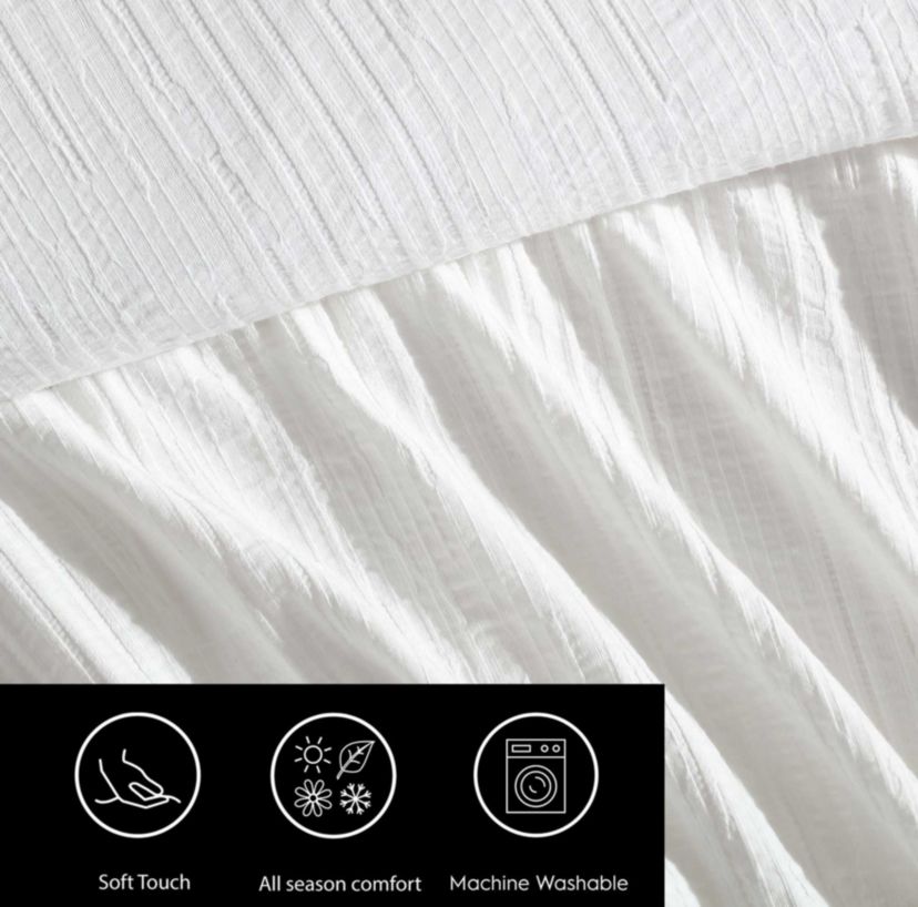 Bark Texture Cotton Comforter Set