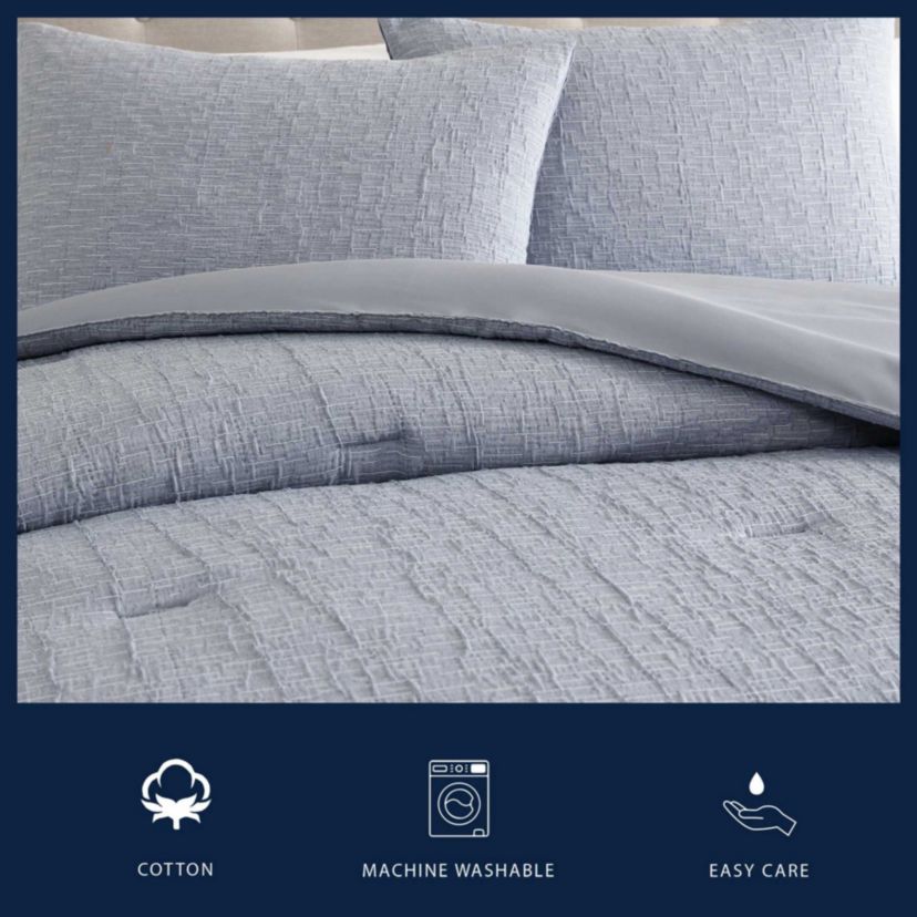 Nautical Stitch Microfiber Comforter Set