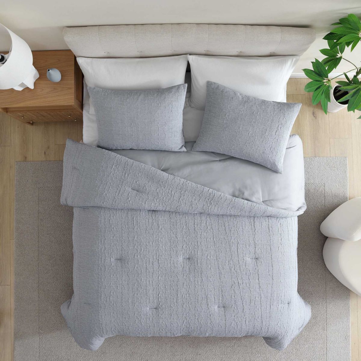 Nautical Stitch Microfiber Comforter Set