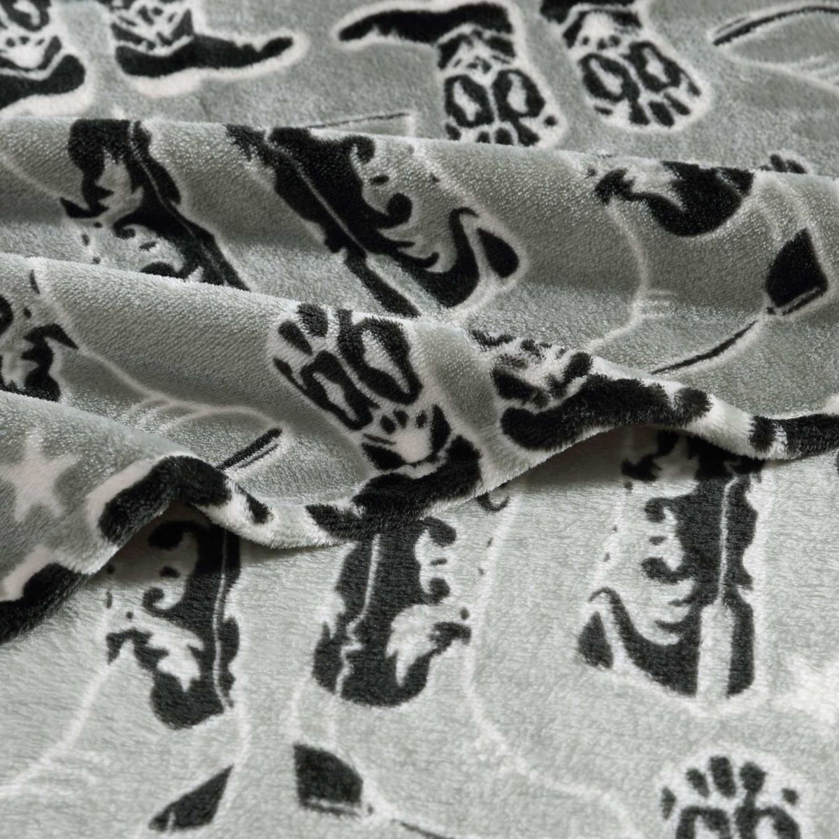 Knockin Boots Microfiber Throw Blanket