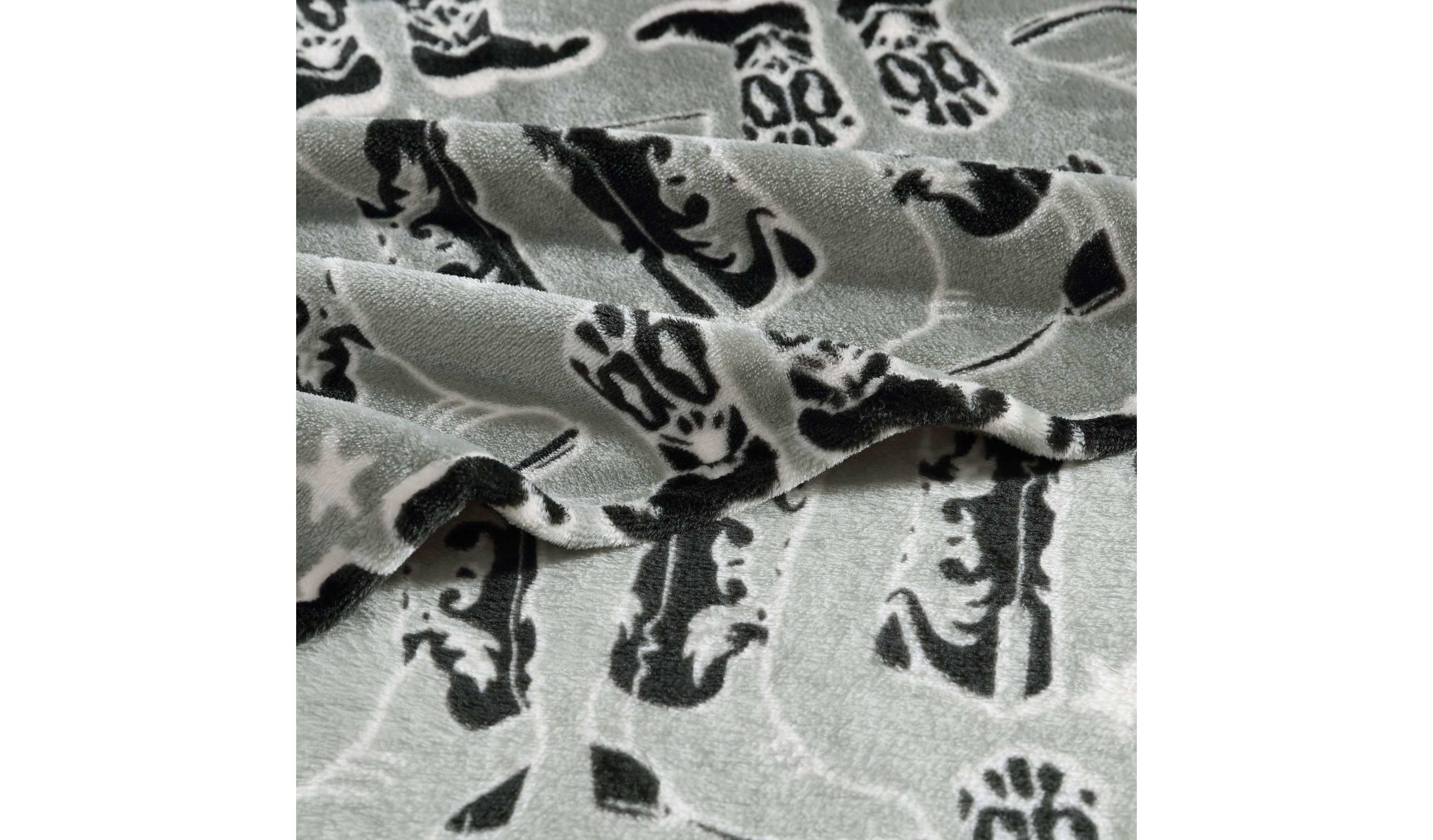 Knockin Boots Microfiber Throw Blanket