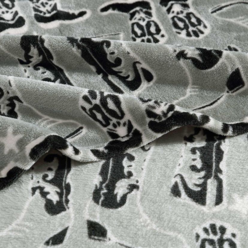 Knockin Boots Microfiber Throw Blanket