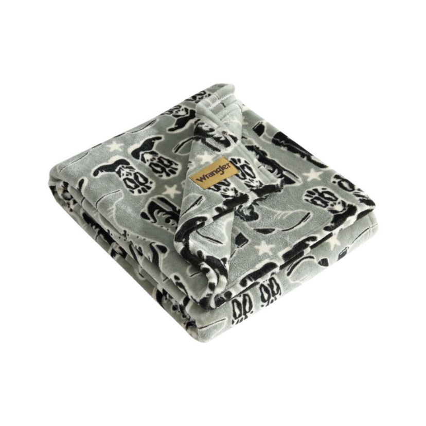 Knockin Boots Microfiber Throw Blanket