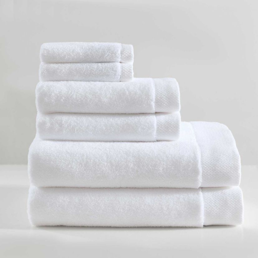 Entwine Solid Cotton 6-Piece Towel Set