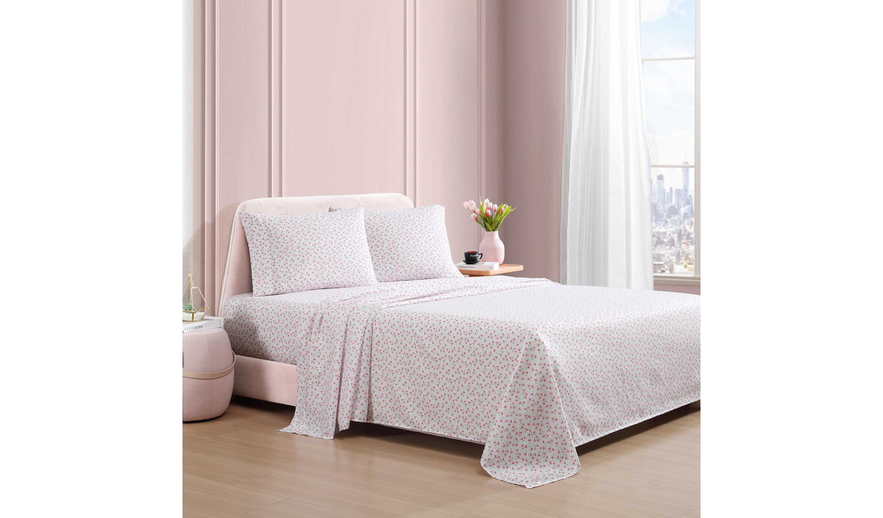 Ballet Floral Microfiber Sheet Set