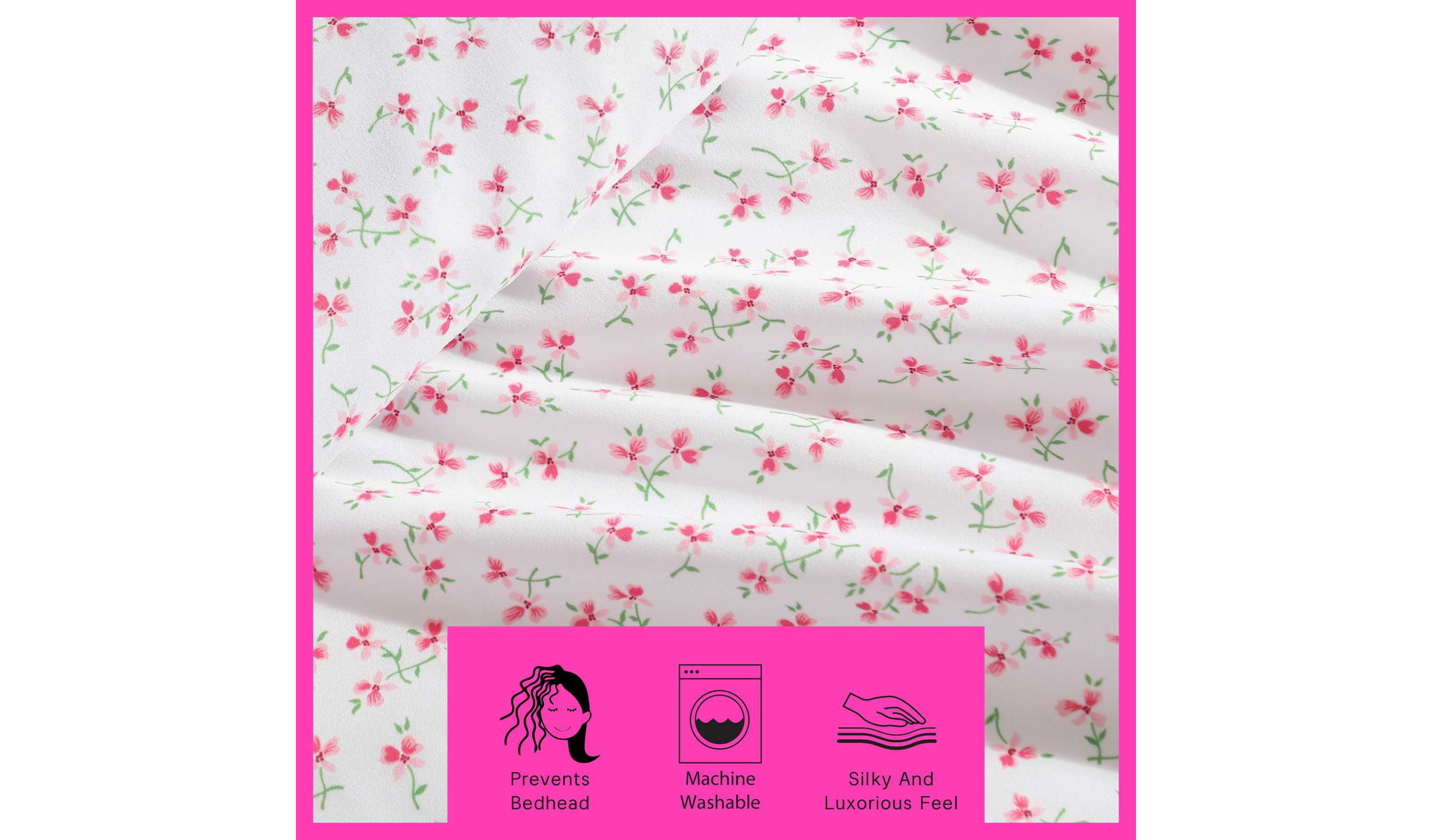 Ballet Floral Microfiber Sheet Set