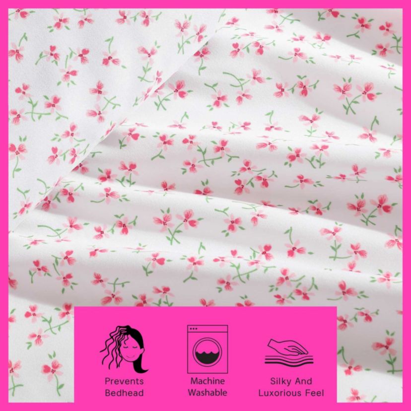 Ballet Floral Microfiber Sheet Set