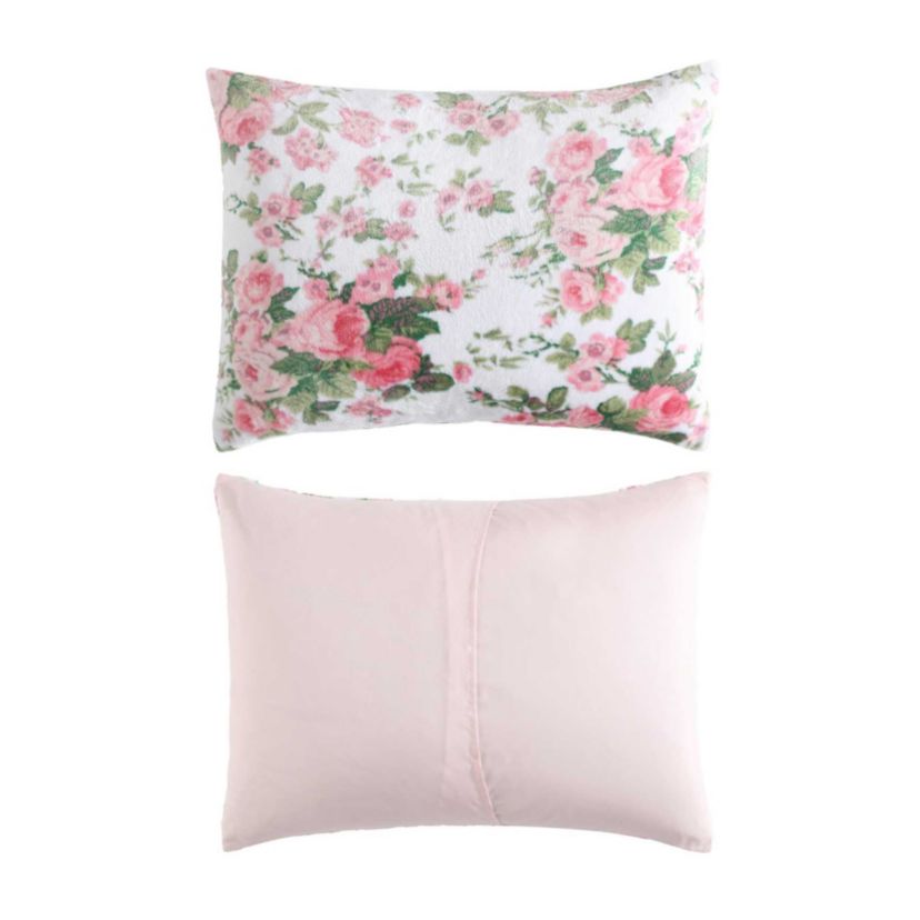 Vintage Floral Microfiber Comforter Sham Bonus Set