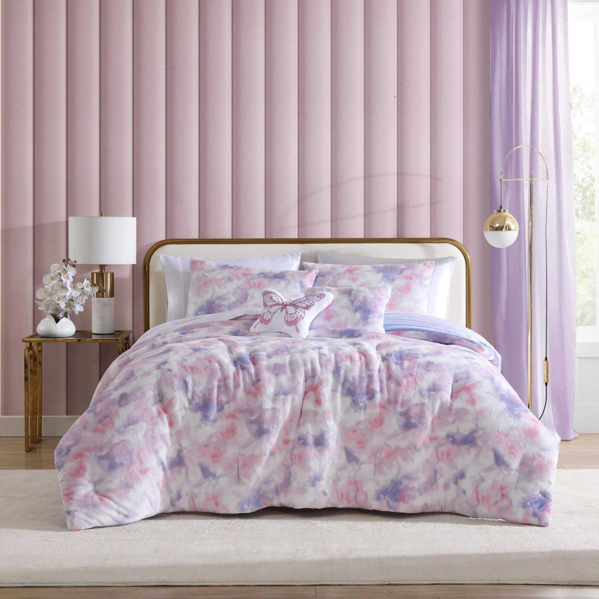 Sunset Tie Dye Microfiber Comforter Sham Bonus Set