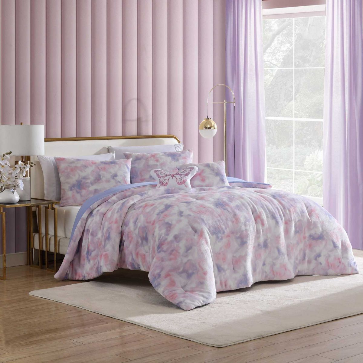 Sunset Tie Dye Microfiber Comforter Sham Bonus Set