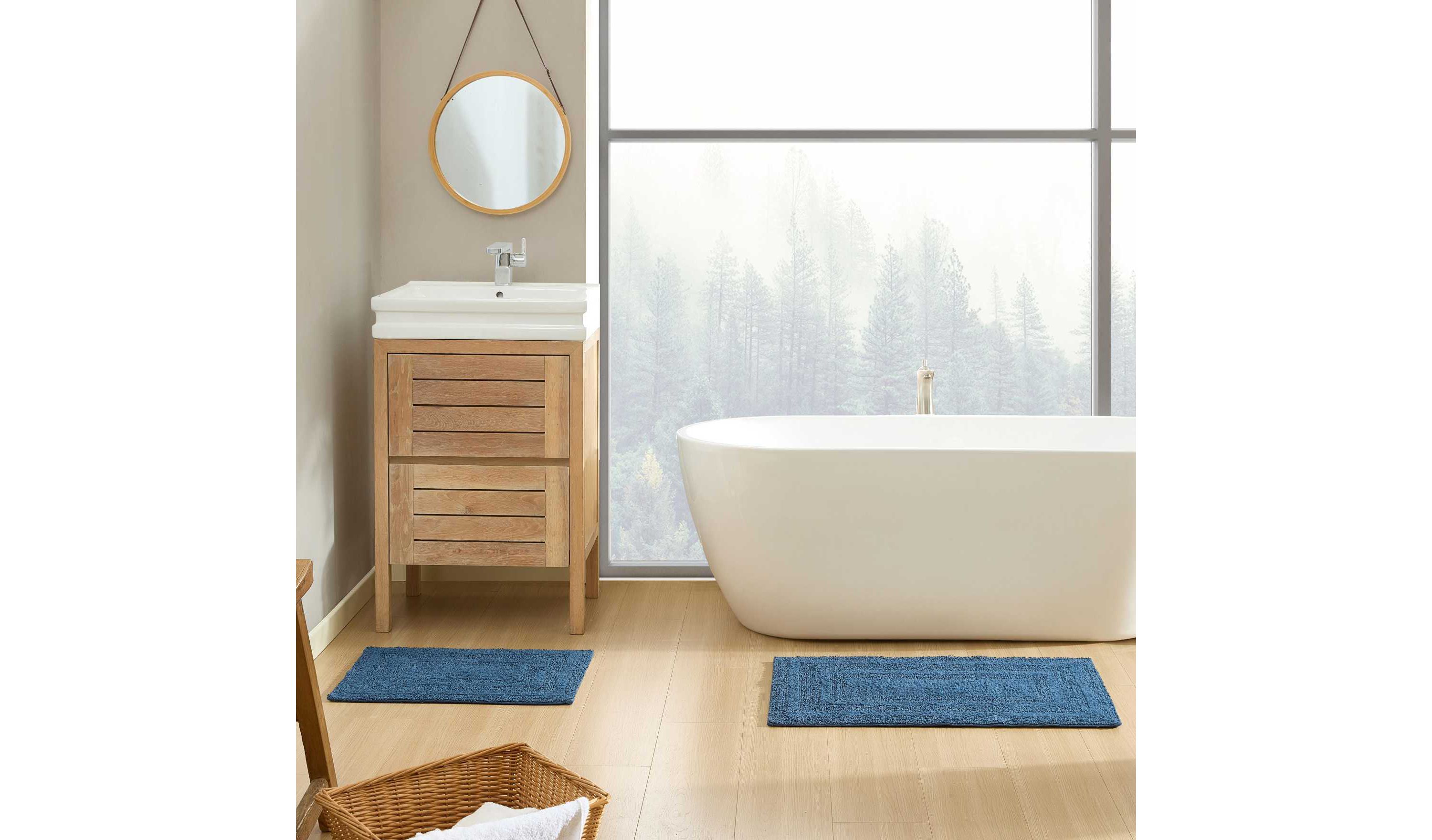 Logan Reversible Cotton Bath Rug
