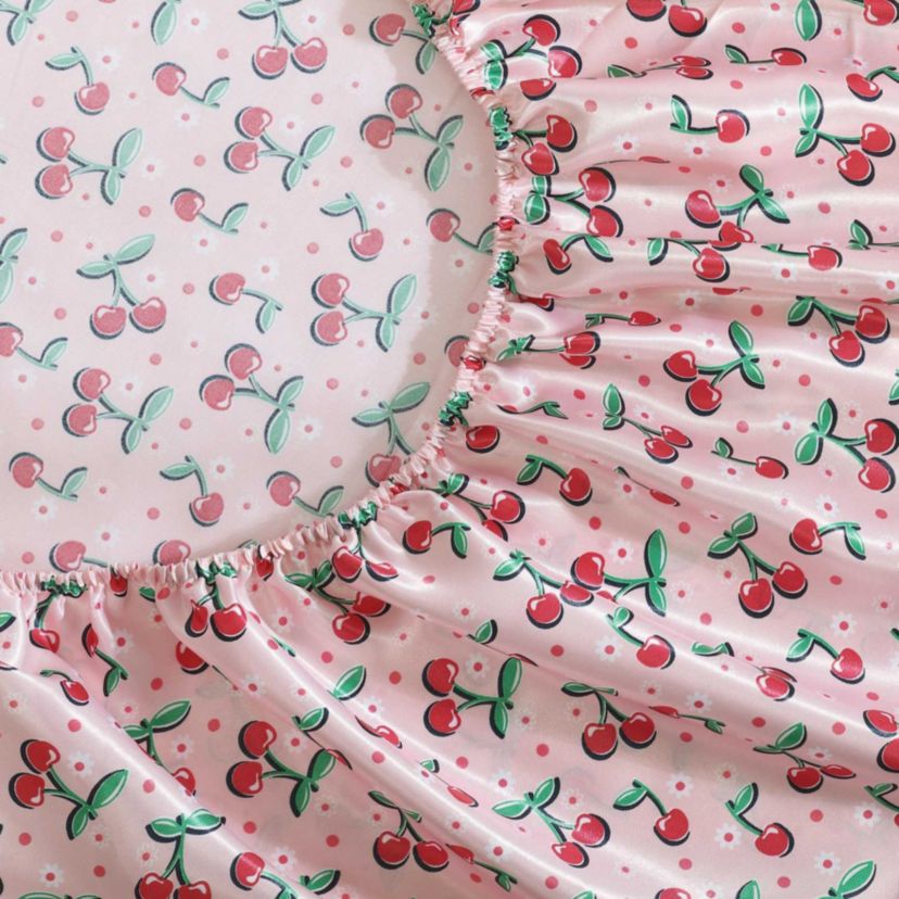Cherry Good Day Microfiber Sheet Set