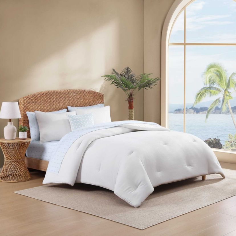 TB Seersucker Solid Microfiber Bed Set Bonus