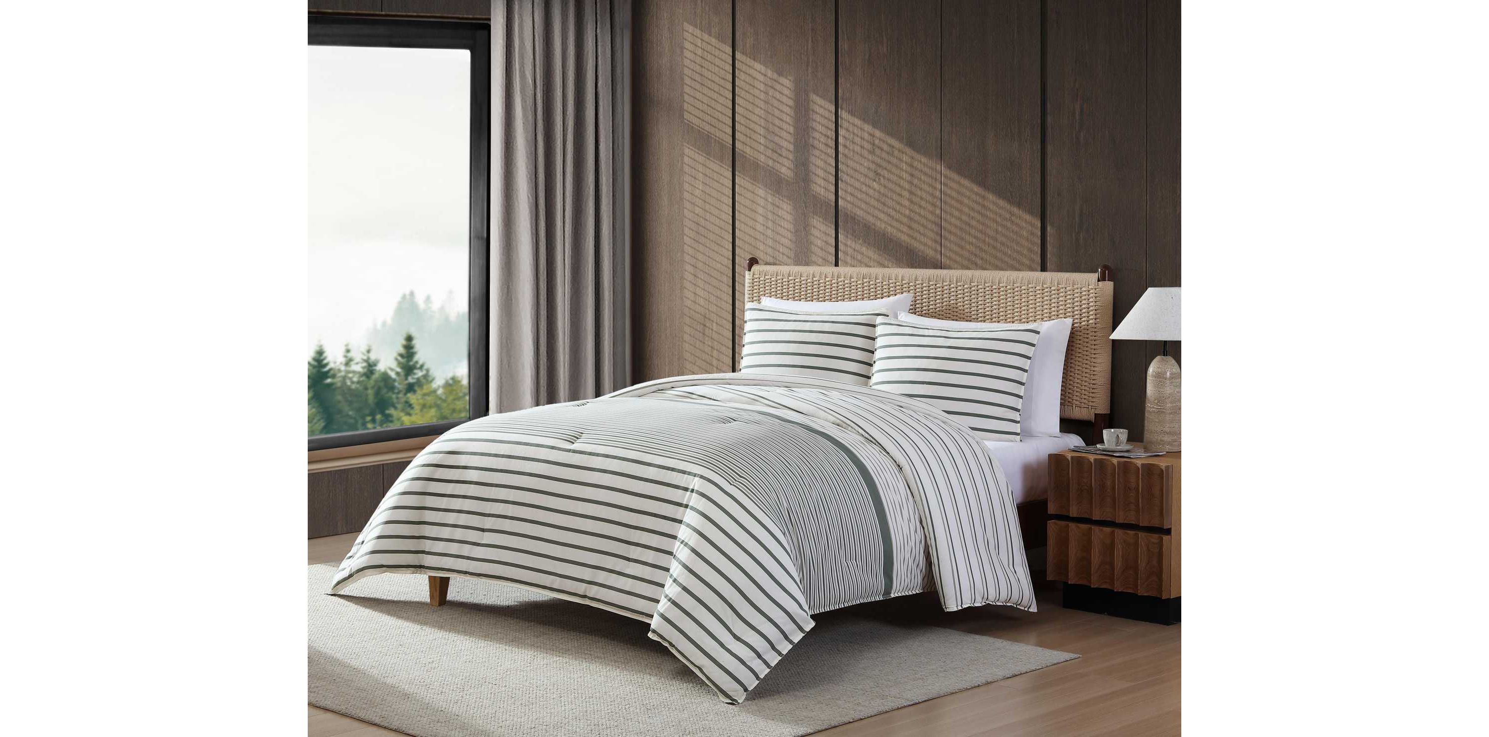 Cooper Stripe Cotton Comforter Set