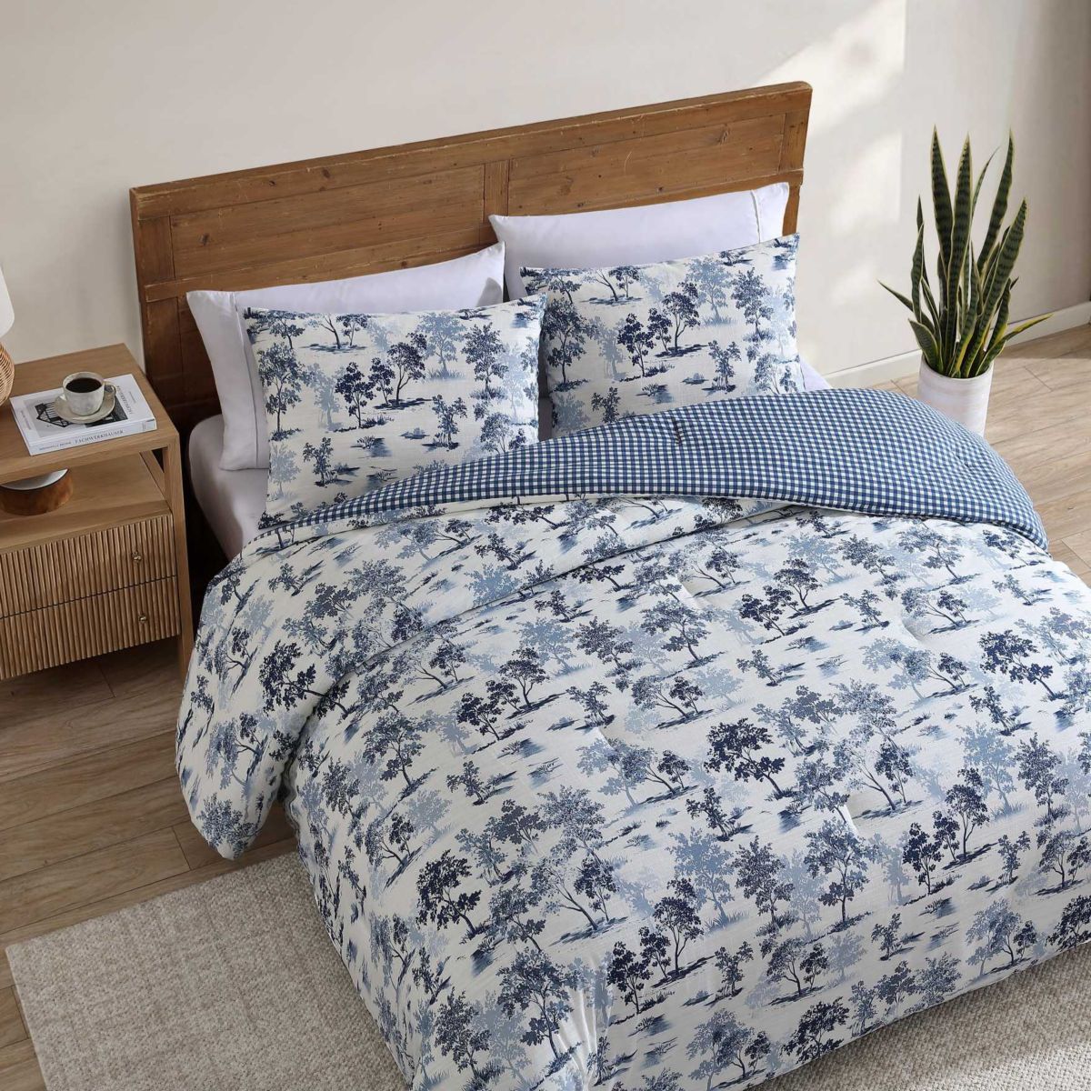 Vintage Forest Toile Cotton Comforter Set