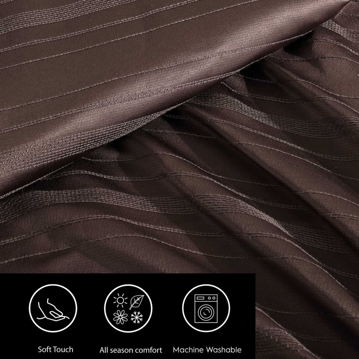 Illusion Lines Microfiber Comforter Set