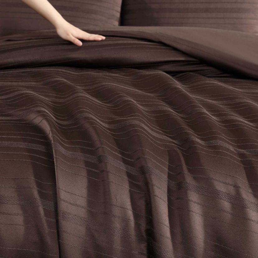Illusion Lines Microfiber Comforter Set
