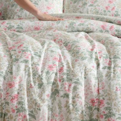 Laura Ashley Arden Floral Comforter Set, Pink