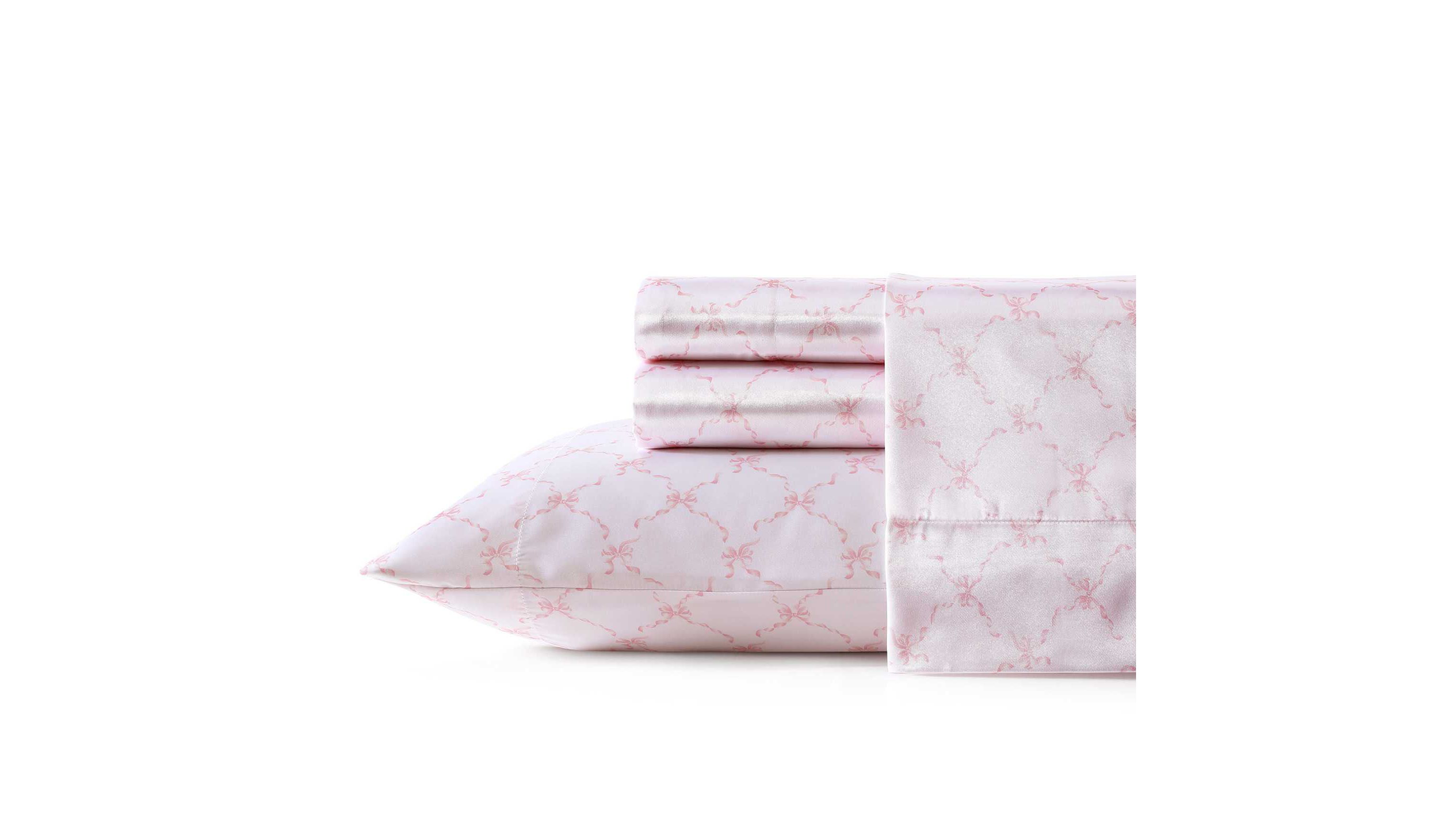 Bow Ribbon Cotton Sheet Set