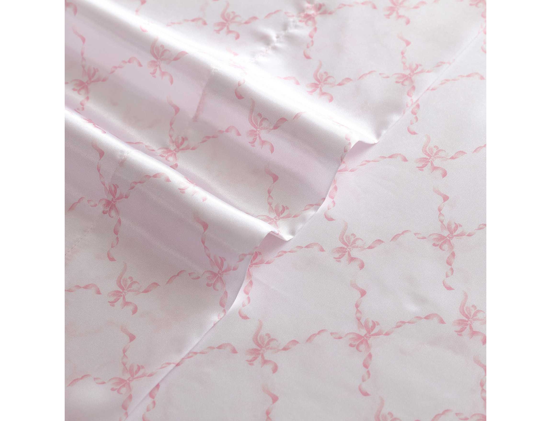 Bow Ribbon Cotton Sheet Set
