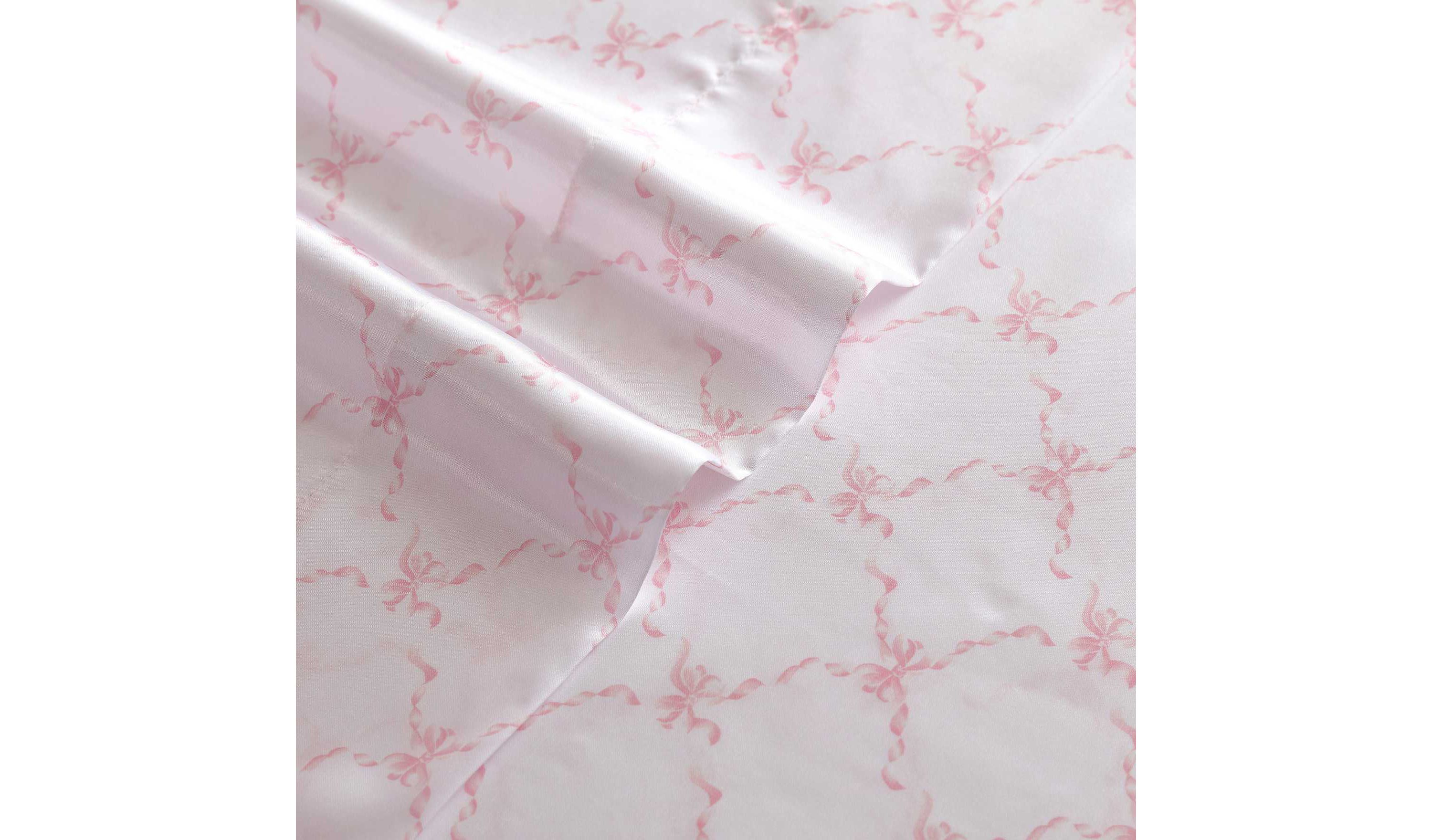 Bow Ribbon Cotton Sheet Set