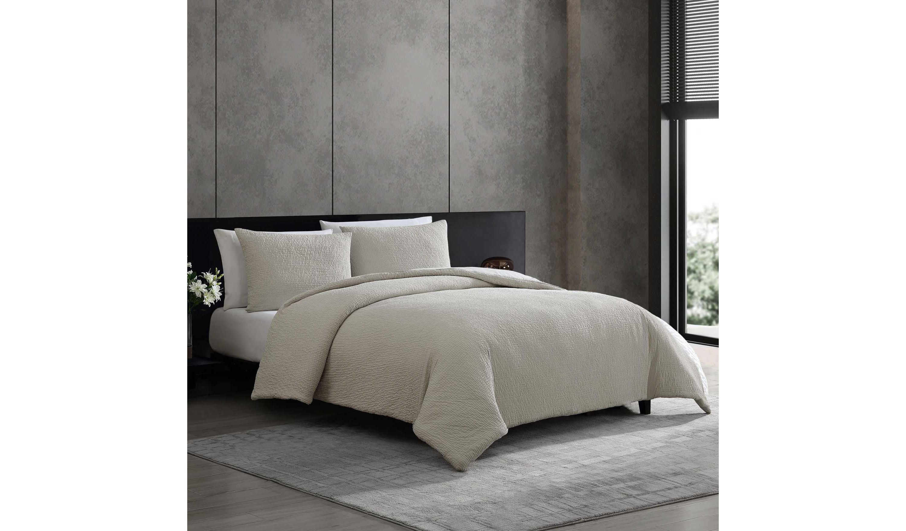 Puckered Texture Cotton Comforter Set