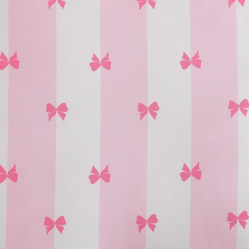 Bow Stripe Microfiber Bed Set Bonus