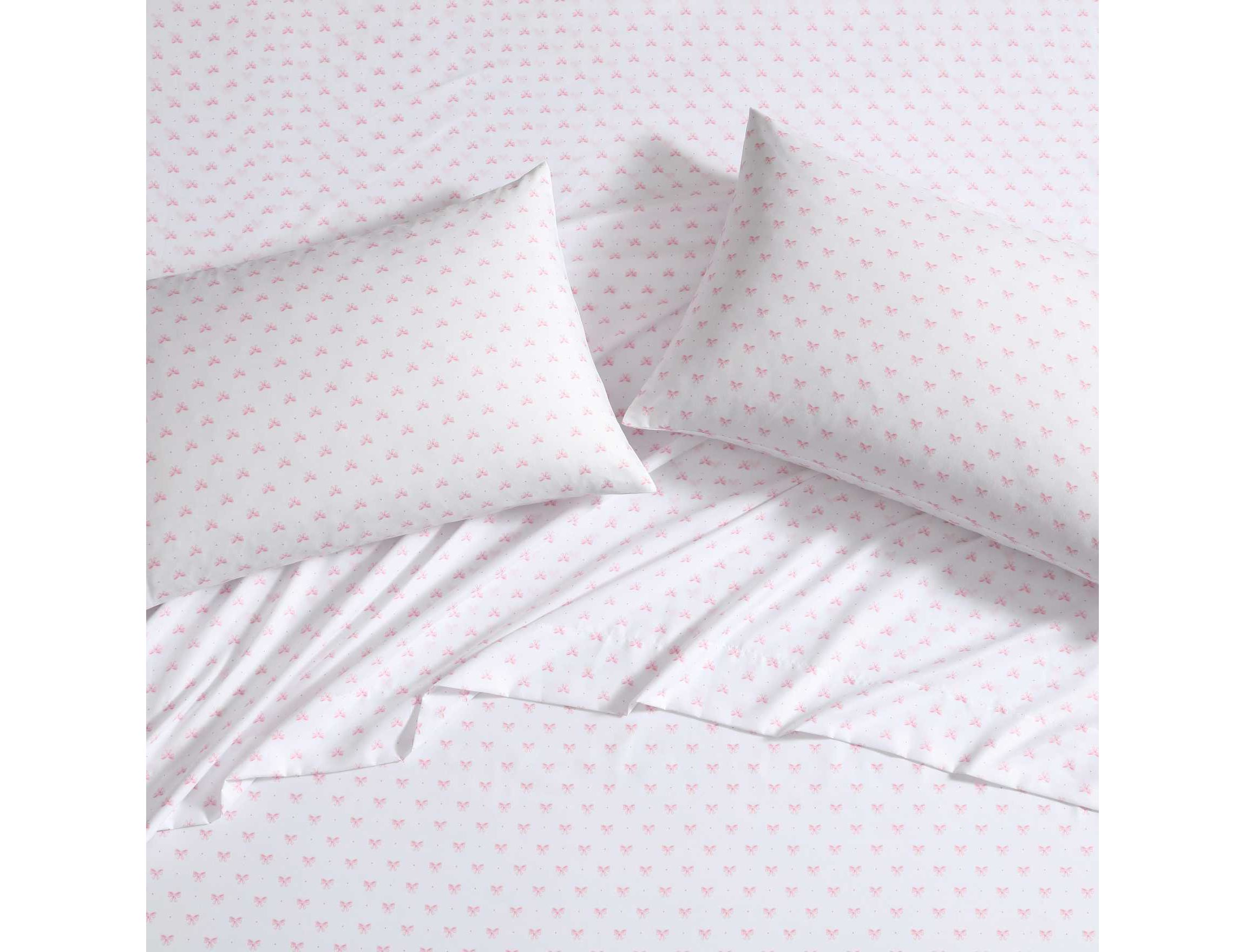 Lovely Bows Microfiber Sheet Set