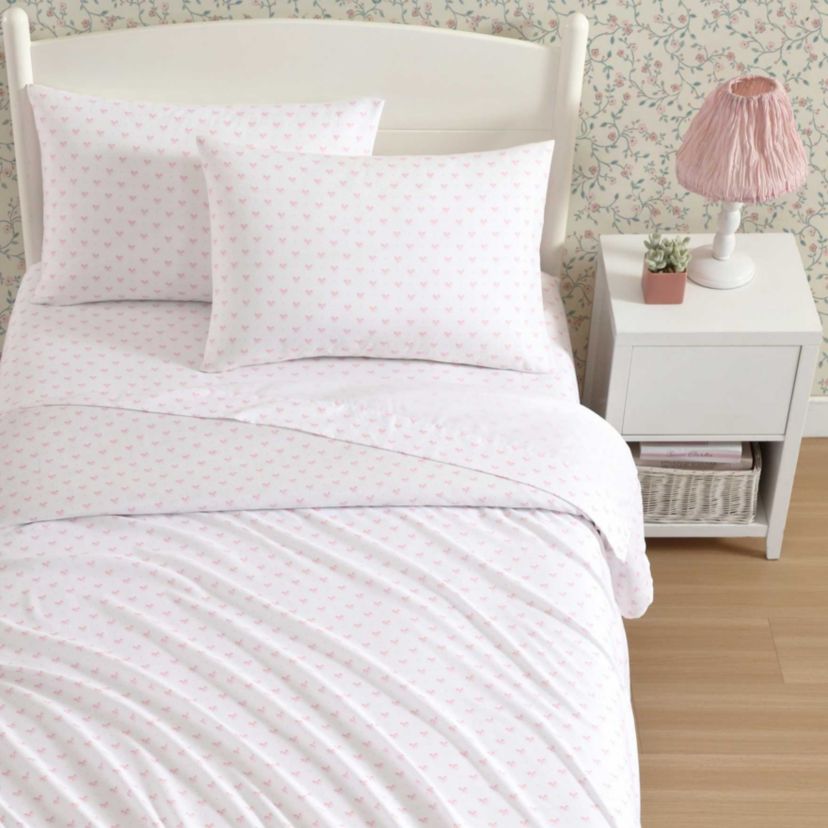 Lovely Bows Microfiber Sheet Set