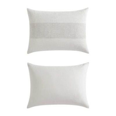 Vera Wang Chenille Waffle Stripe Cotton Blend Comforter Set, Beige, Queen