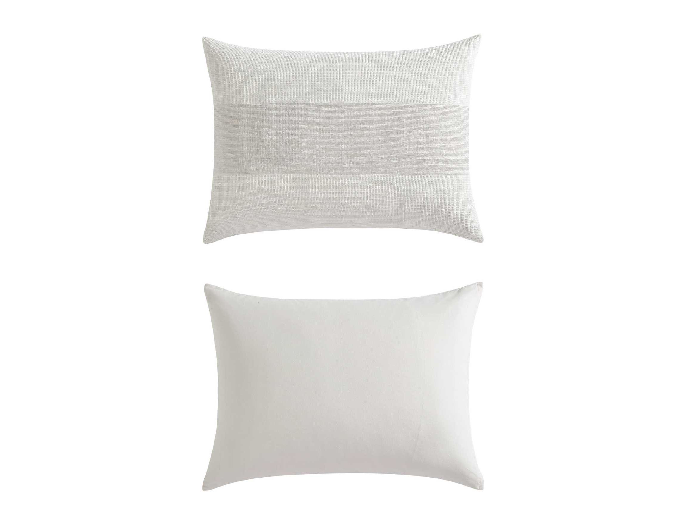 Chenille Waffle Stripe Cotton Blend Comforter Set