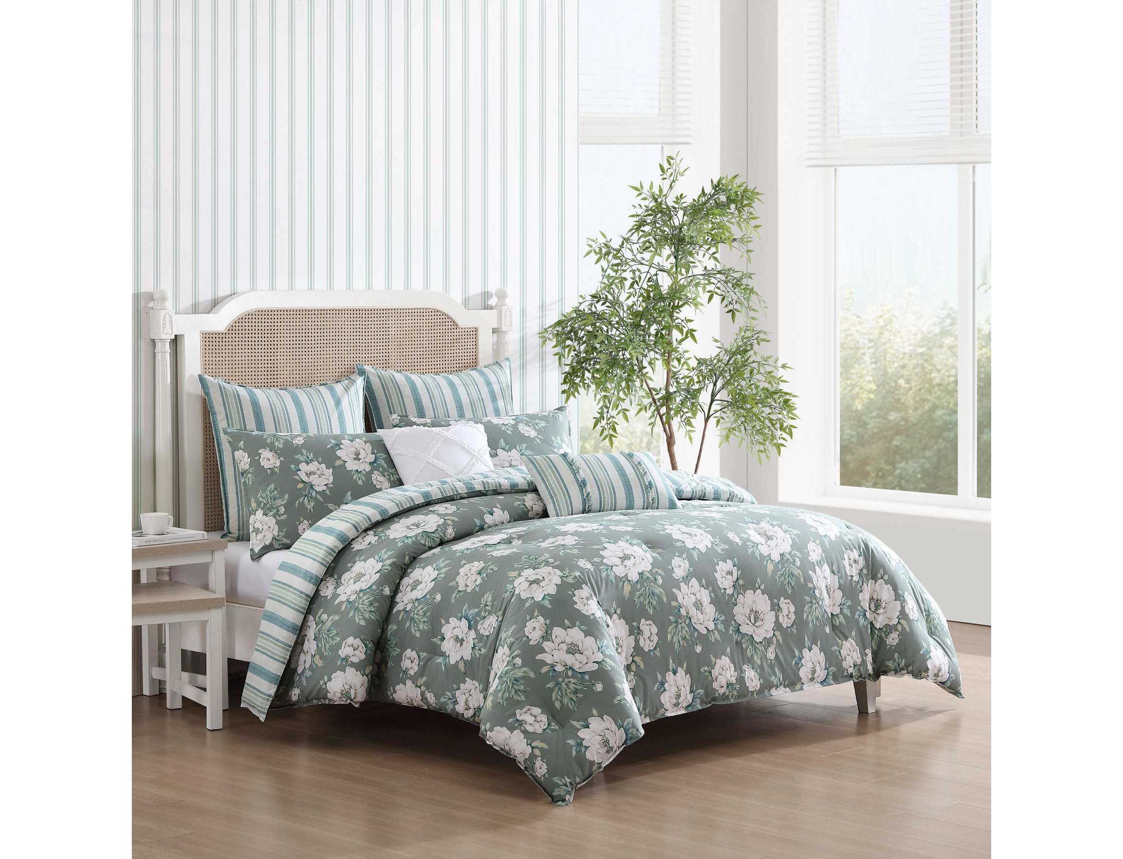 Wisley Floral Cotton Comforter Sham Bonus Set