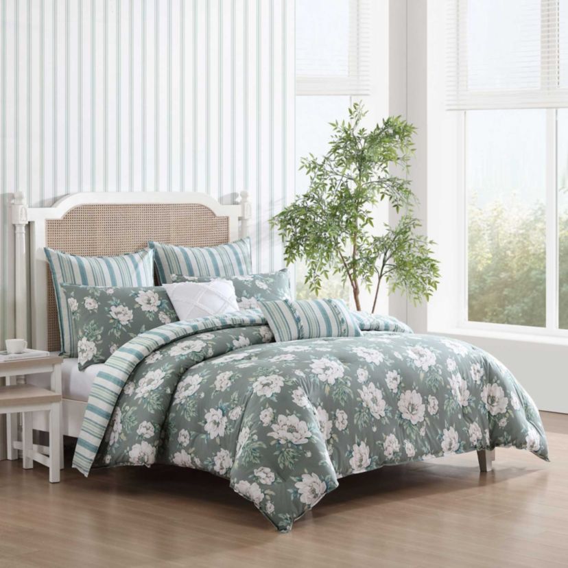 Wisley Floral Cotton Comforter Sham Bonus Set