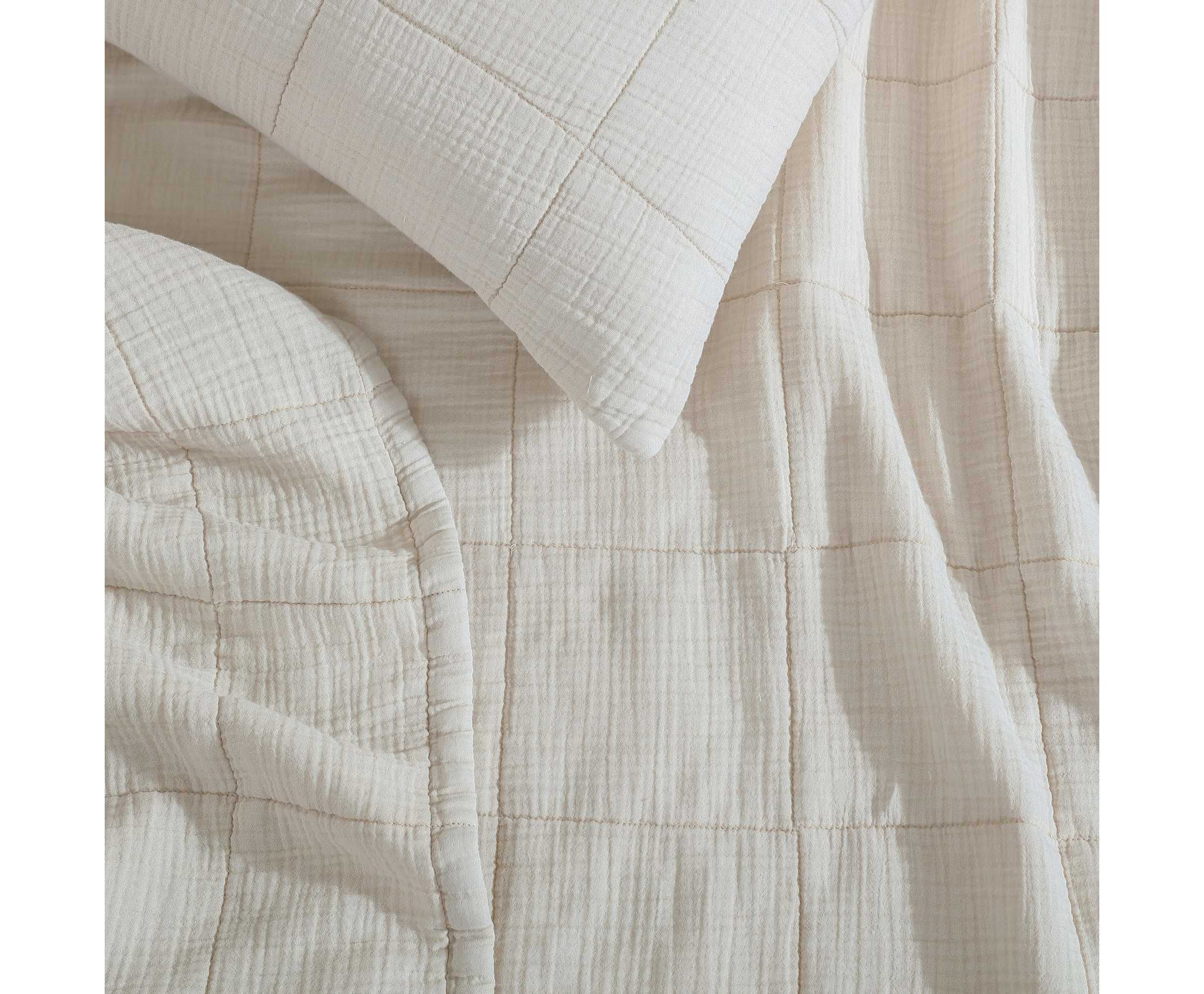 Cotton Gauze Solid Euro Sham Set