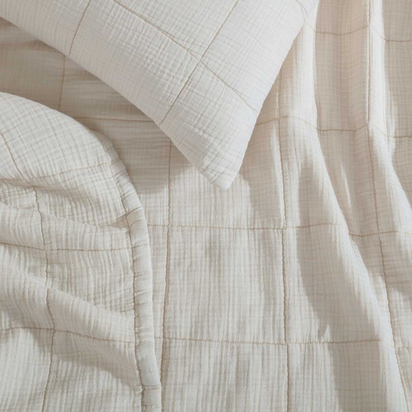 Cotton Gauze Solid Euro Sham Set