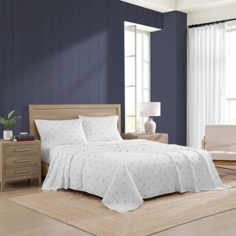 Anchor And Flag Cotton Sheet Set