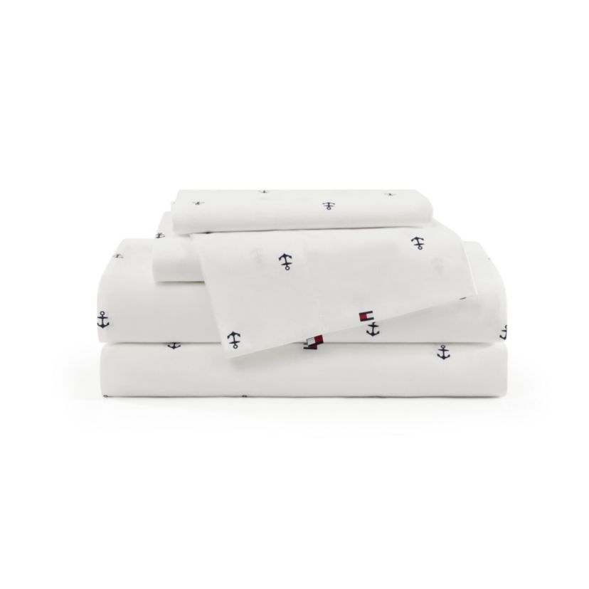 Anchor And Flag Cotton Sheet Set