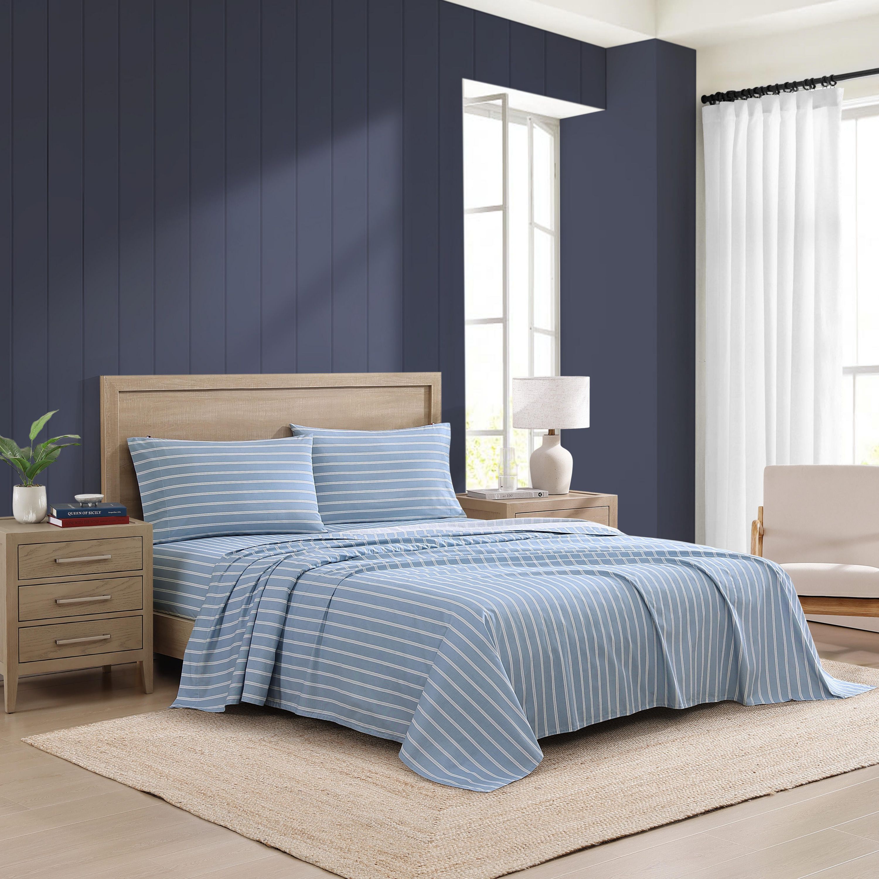 Effortless Stripe Cotton Sheet Set