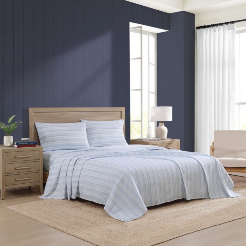Sailing Stripe Cotton Sheet Set