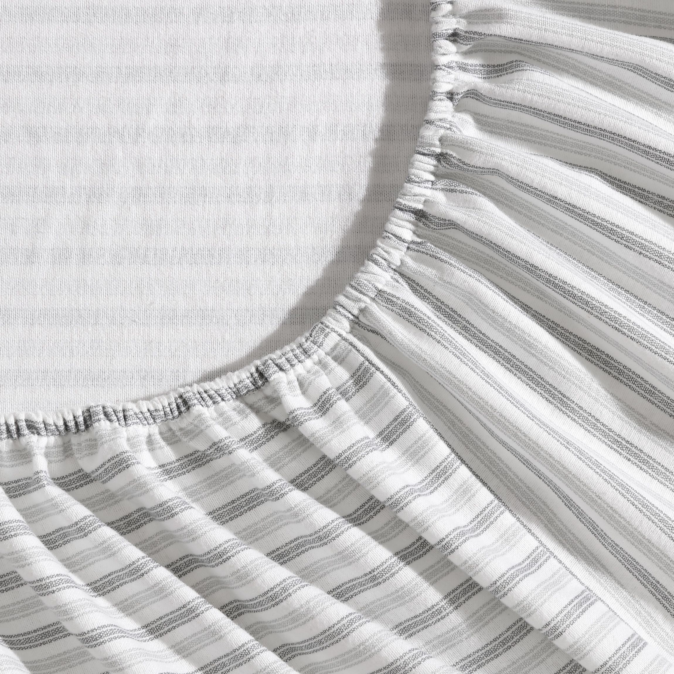 Ticking Stripe Cotton Sheet Set