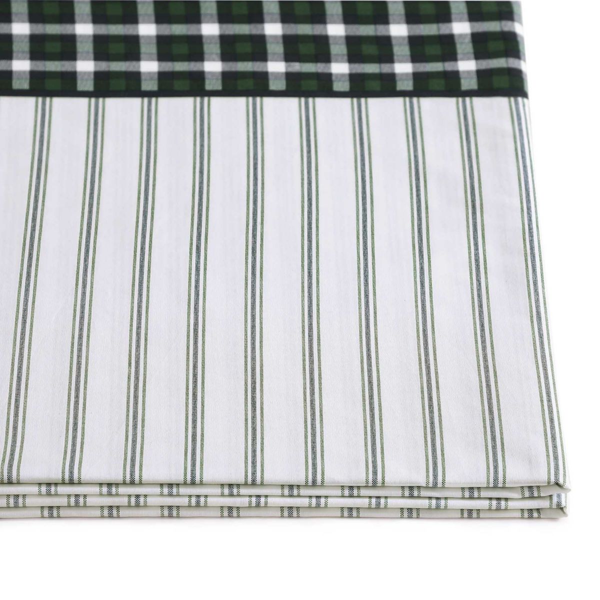 Cass Park Mix Check Stripe Cotton Sheet Set