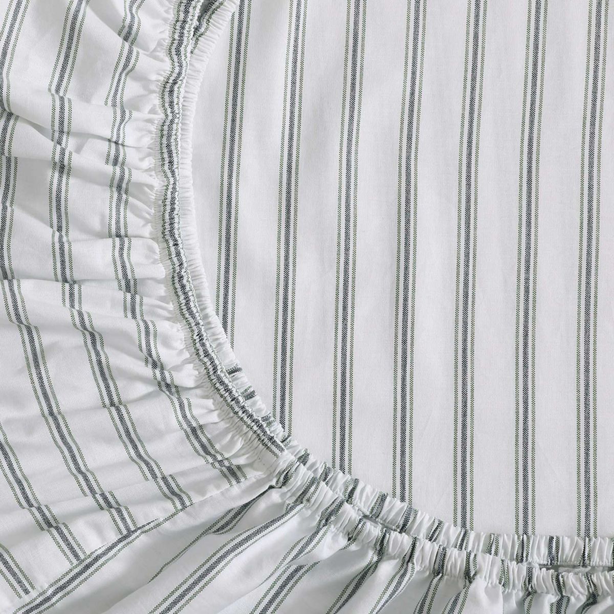 Cass Park Mix Check Stripe Cotton Sheet Set