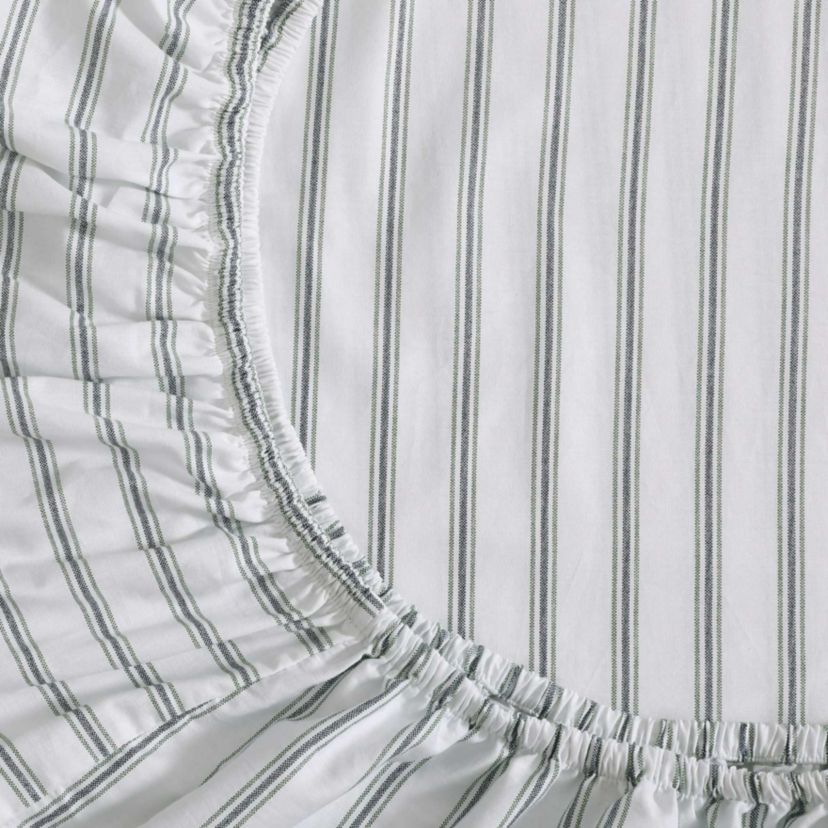 Cass Park Mix Check Stripe Cotton Sheet Set