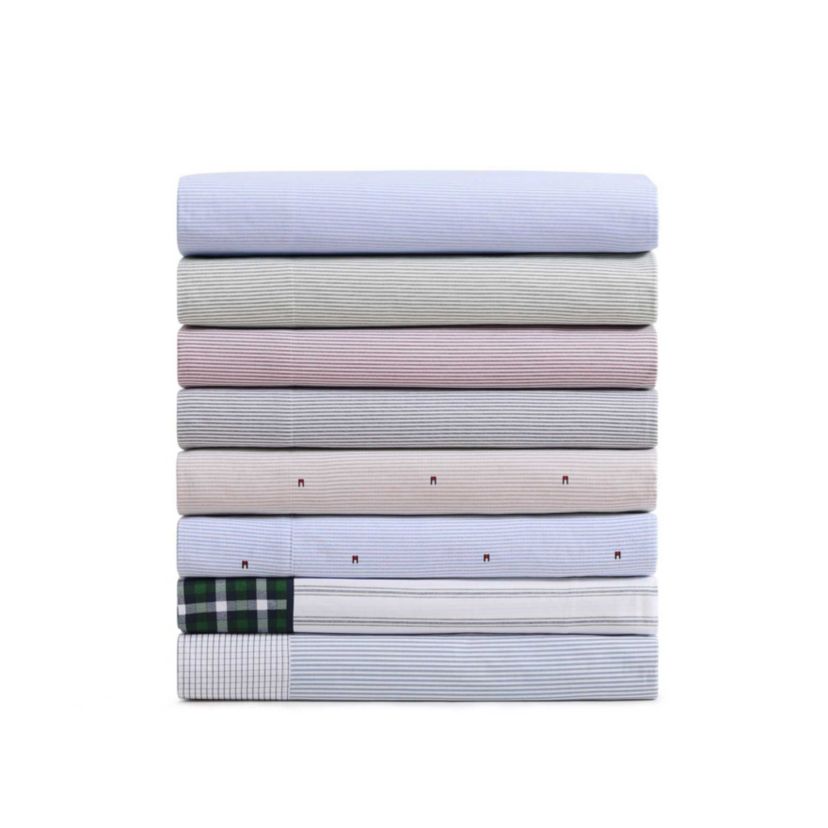 Cass Park Mix Check Stripe Cotton Sheet Set